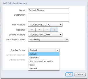 You can now format calculated measures defined in your SAP Explorer Information Space.